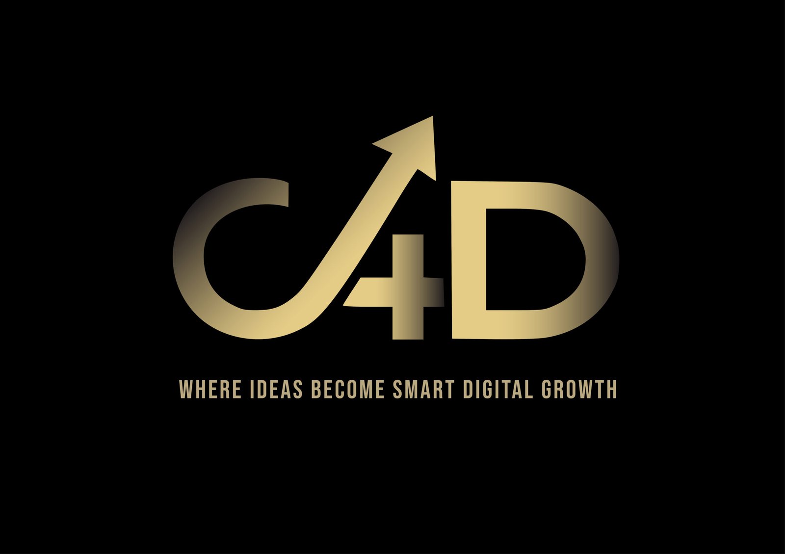 c4d agency black logo